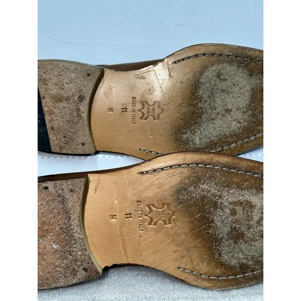 Bacharach Men's 11d Wilton Bicycle Toe Tan With Protective‎ Sleeves And Box